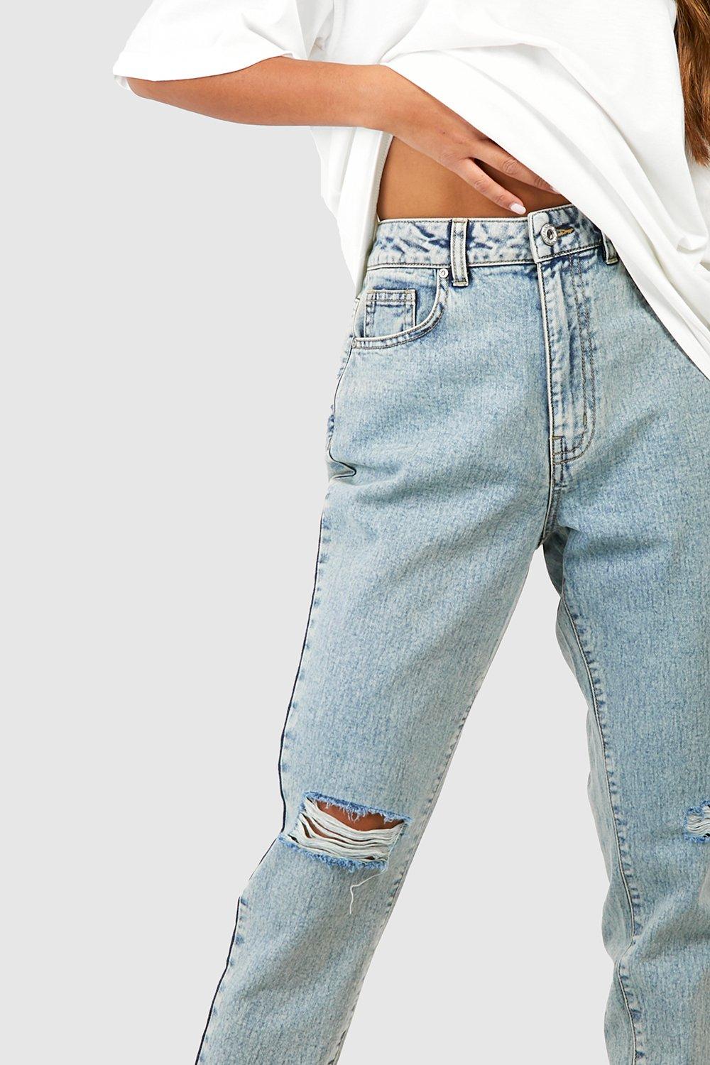 Jeans mom fit strappati hotsell